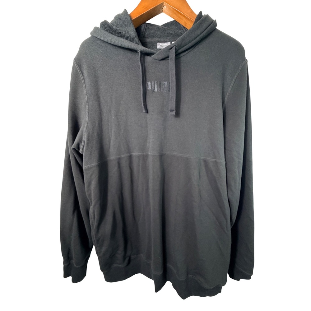 Puma Men Hoodie Black L Sportswear Casual Pullover Athleisure Streetwear